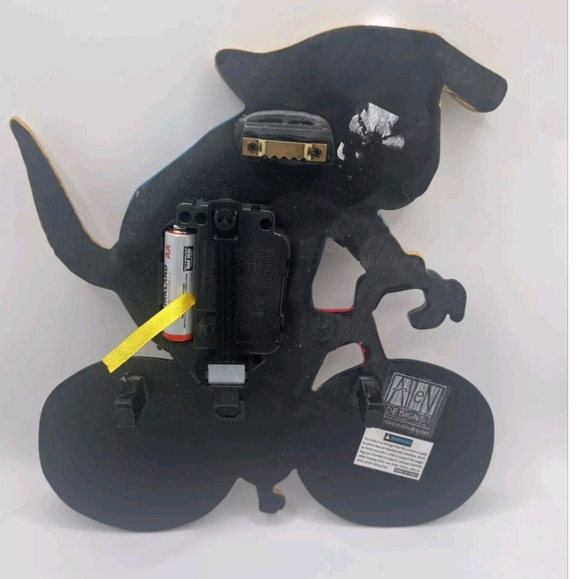 Allen Designs Bicycle Dog Pendulum Wall Clock - NWT - Picture 6 of 11